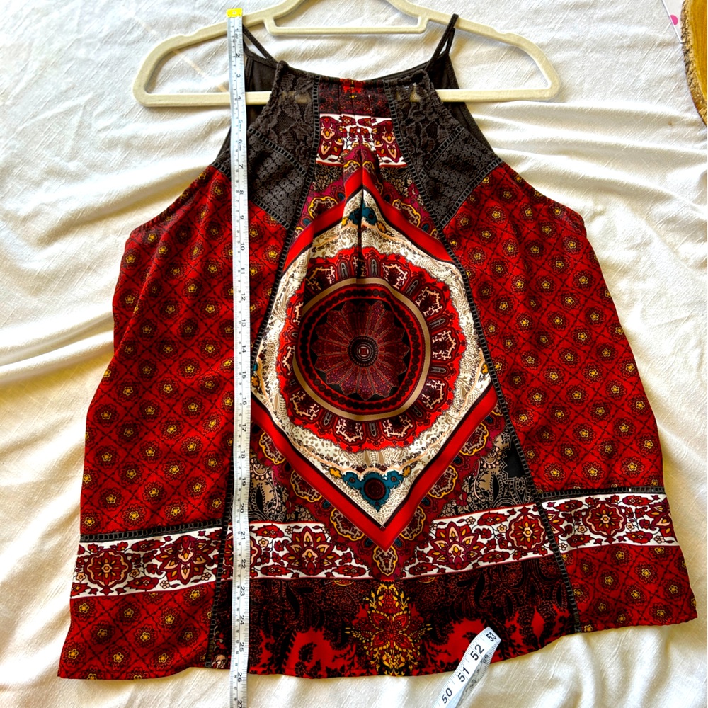Skylar & Jade Boho Halter Look Top - Size Large - Picture 14 of 14